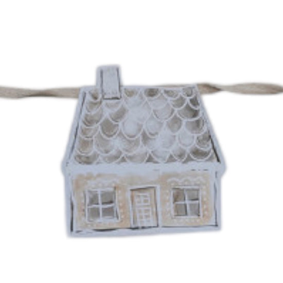 garland - paper houses - 72" bunting by creative co-op