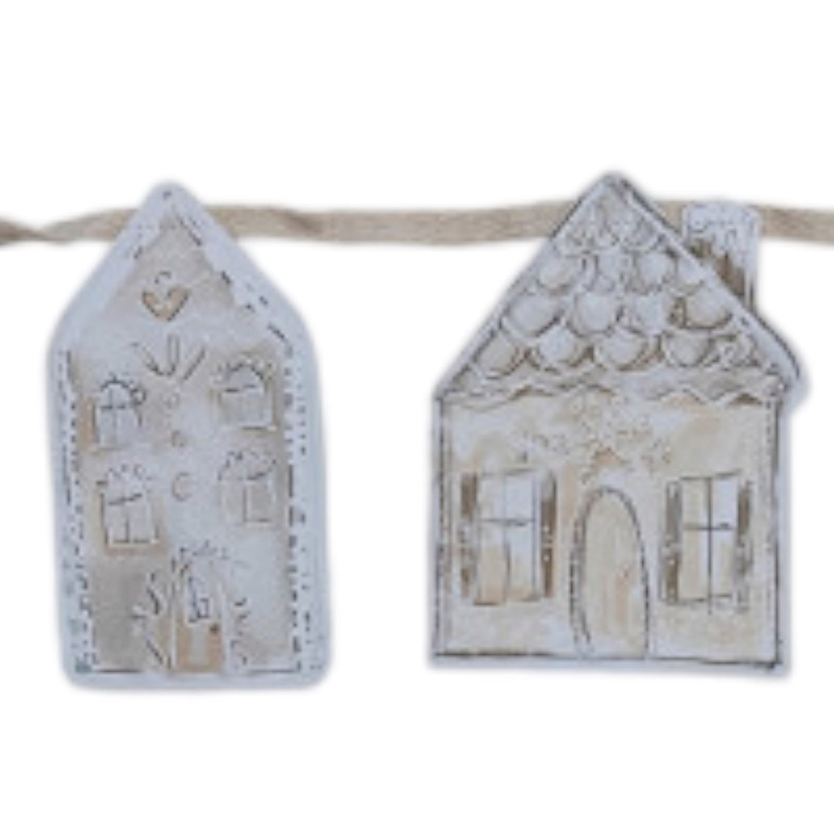 garland - paper houses - 72" bunting by creative co-op