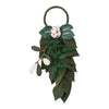 door hanger - wool felt - leaves + cream flowers (2 styles) by creative co-op