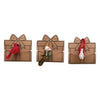 gift topper - felt birds detailed (3 designs) by creative co-op