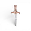 earring single - mini dagger post - mixed metal by nina designs