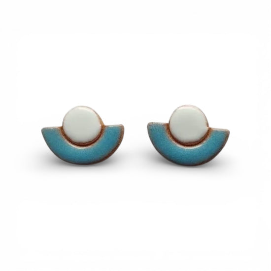 earrings - flower pot ceramic by nomad artisan co