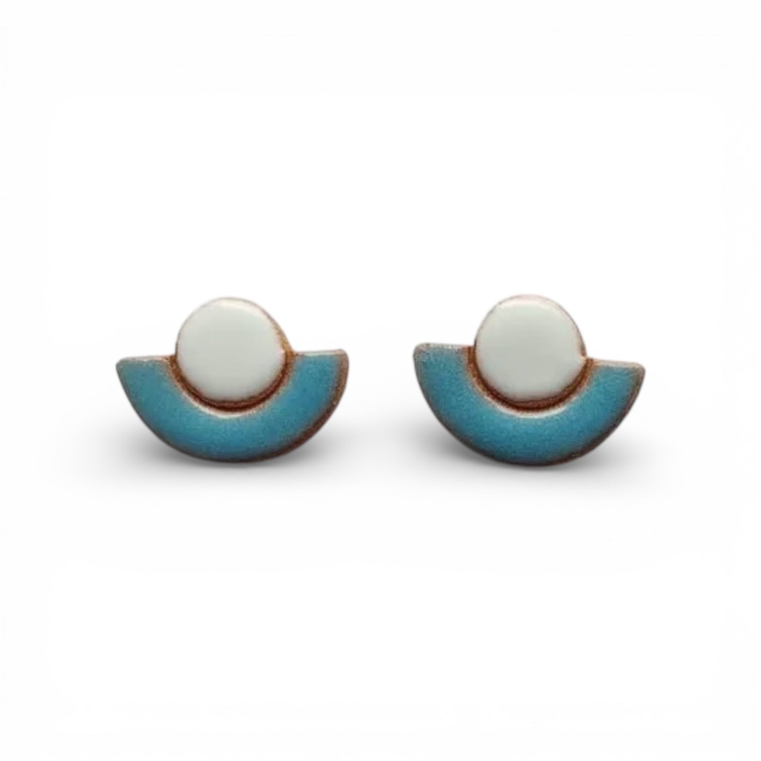 earrings - flower pot ceramic by nomad artisan co