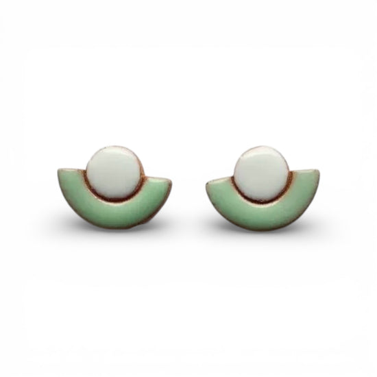 earrings - flower pot ceramic by nomad artisan co
