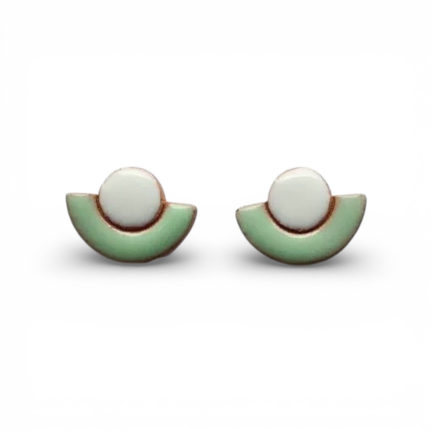 earrings - flower pot ceramic by nomad artisan co