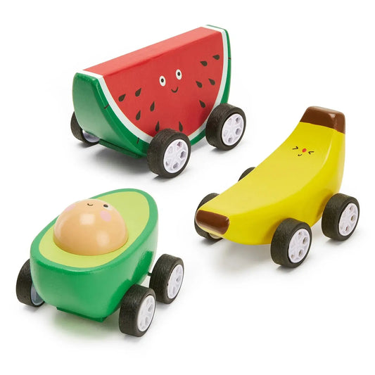 toy - pullback car - fruit-fun by kikkerland