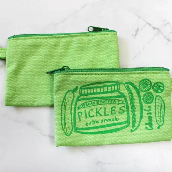 zipper card pouch/keyring - pickles by calhoun & co.