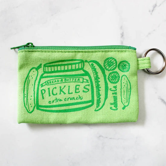 zipper card pouch/keyring - pickles by calhoun & co.