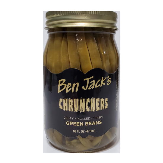 pickled green beans - "chrunchers" by ben jack larado's