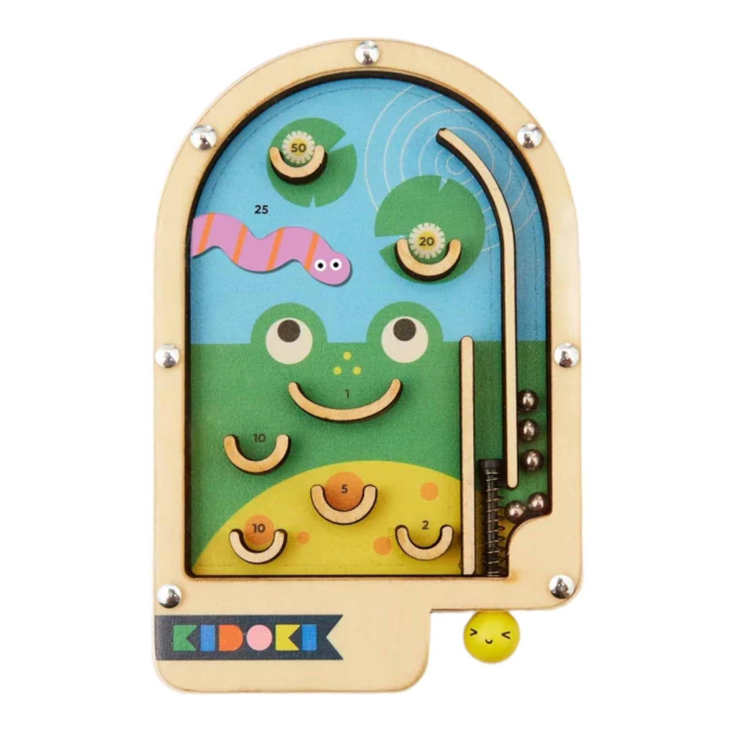 game - wooden pinball by kikkerland