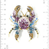 brooch pin - pink forest crab by trovelore
