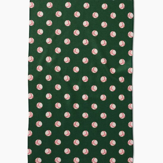 tea towel - microfiber - play ball baseball by geometry house