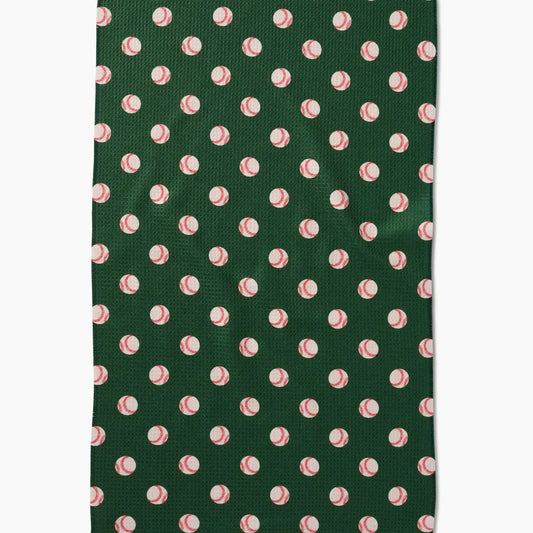 tea towel - microfiber - play ball baseball by geometry house