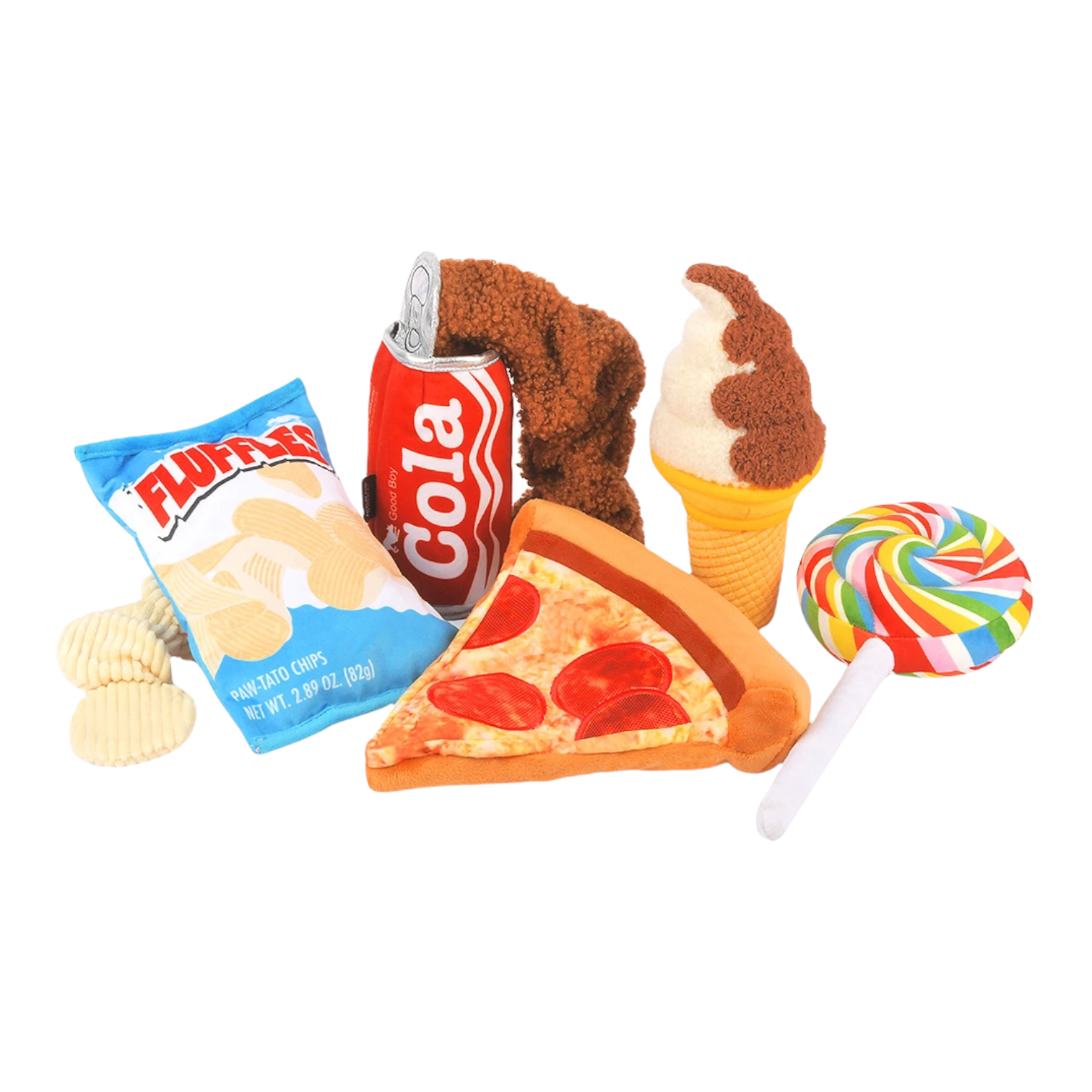 dog plush toy - snack attack by p.l.a.y.