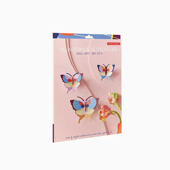 3d butterfly puzzle - set of 3 by studio roof