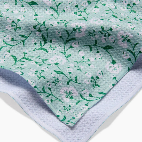 tea towel - microfiber - plumbago bloom by geometry house
