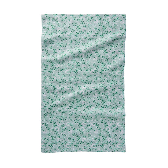 tea towel - microfiber - plumbago bloom by geometry house