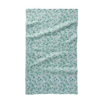 tea towel - microfiber - plumbago bloom by geometry house
