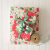 wrapping paper - 2-sided eco - poinsettia/painterly by wrappily eco gift wrap co.