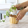 basket - "poire" cedar - round by time concept inc.