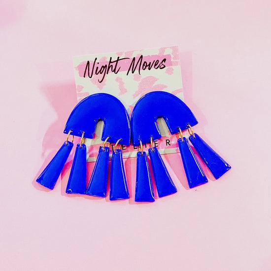 earrings - polymer clay - arch dangle by night moves atelier
