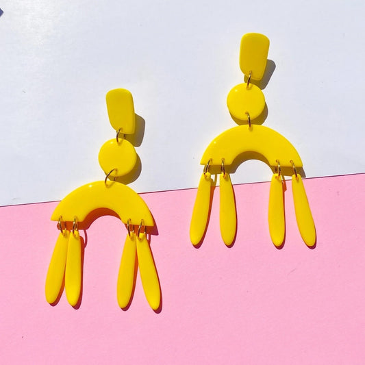earrings - polymer clay - chandelier dangle by night moves atelier