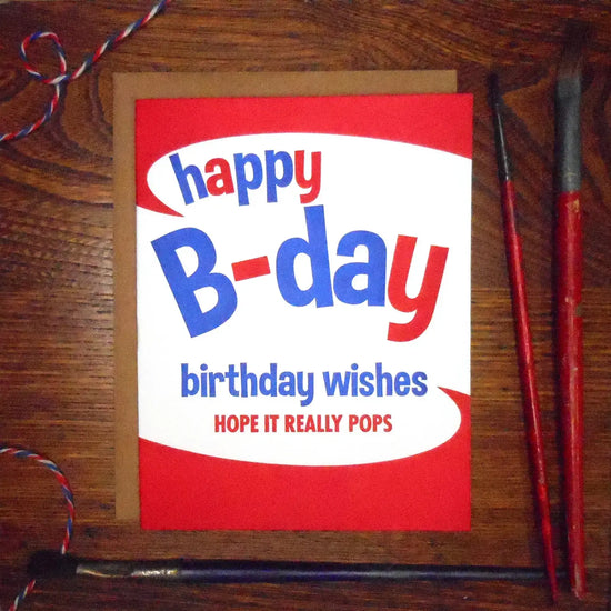 card - bday - pop art - birthday wishes by a. favorite design