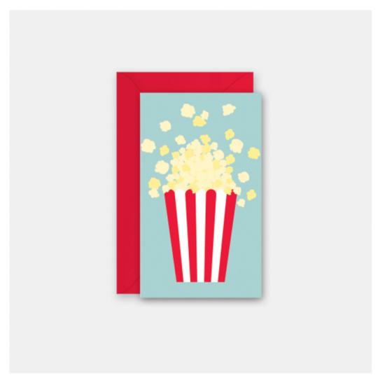 enclosure card - popcorn by rock scissor paper