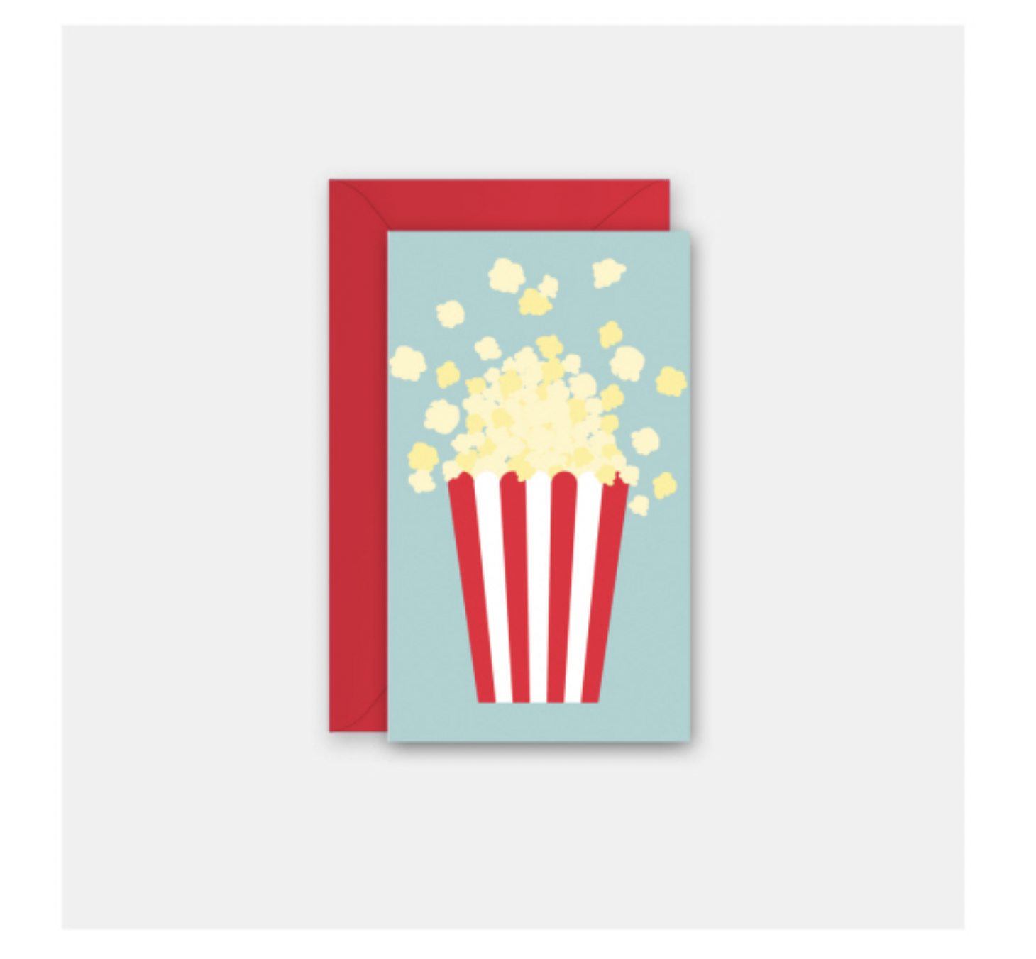 enclosure card - popcorn by rock scissor paper
