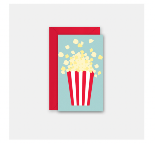 enclosure card - popcorn by rock scissor paper