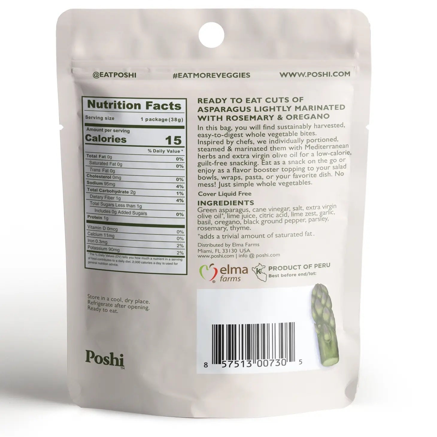 snack - veggie pack (small) by poshi (fresh packed veggies)