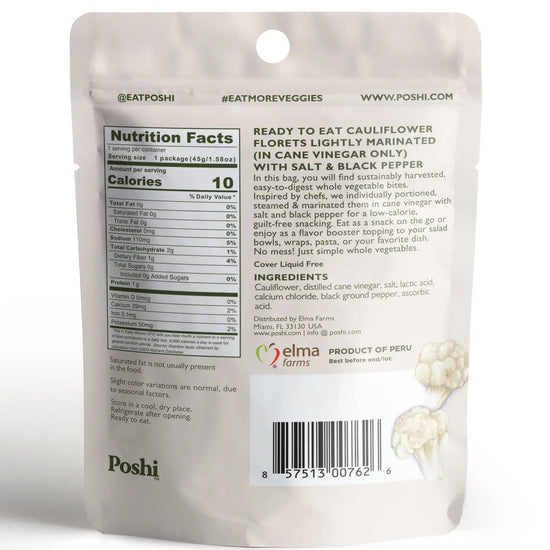 snack - veggie pack (small) by poshi (fresh packed veggies)