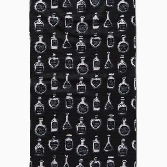 tea towel - microfiber halloween - potion commotion by geometry house