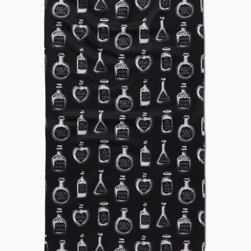 tea towel - microfiber halloween - potion commotion by geometry house
