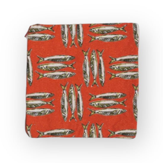 pouch - food-safe 7x7 - sea life by creative co-op