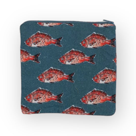 pouch - food-safe 7x7 - sea life by creative co-op