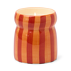 Candle | Cabana Stripe | Red/Coral - Spiced Apple