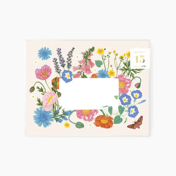 envelopes - set of 15 - prairie flowers by botanica paper co.