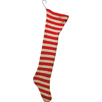 stocking - jumbo - red & white stripes by primitives by kathy