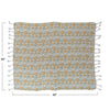 throw blanket - flowers + braided poms by creative co-op