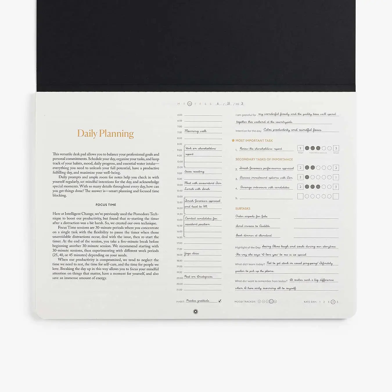 desk pad - productivity daily by intelligent change