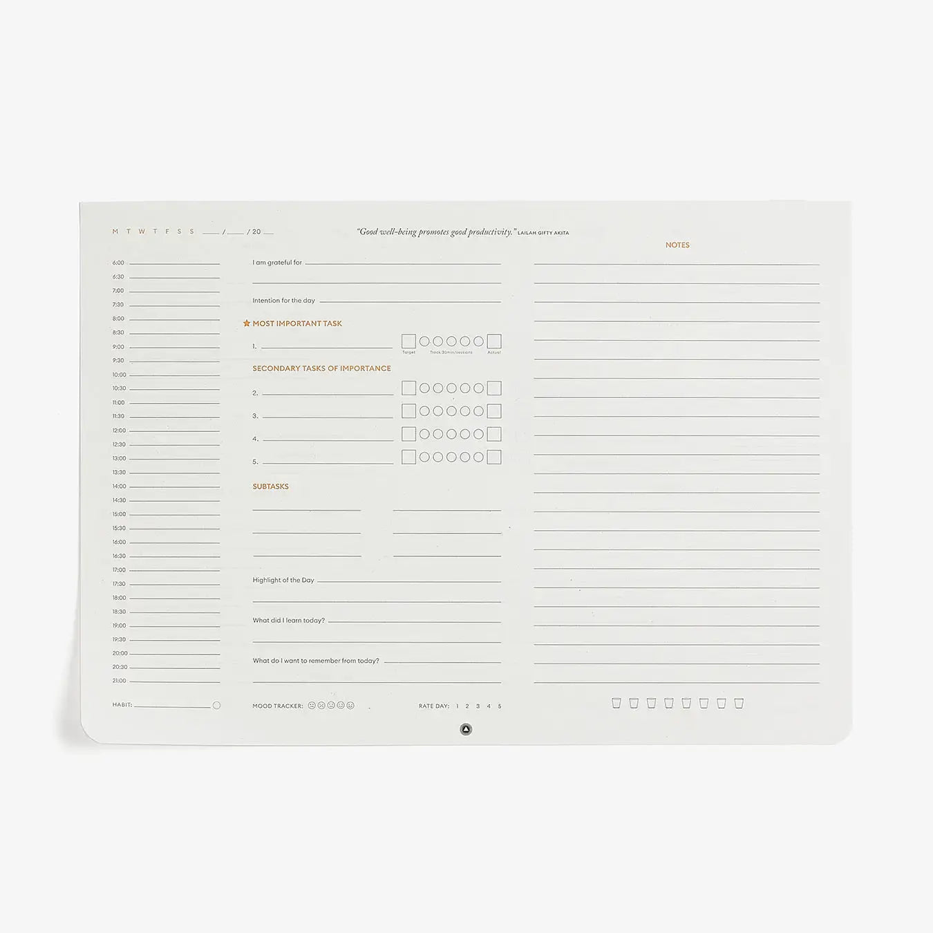 desk pad - productivity daily by intelligent change