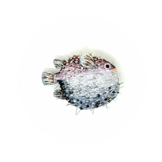 brooch pin - puffer fish by trovelore