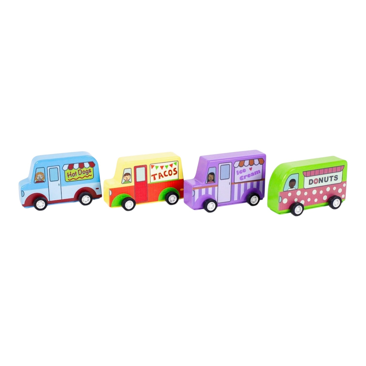 toy - pull back - food truck by jack rabbit creations