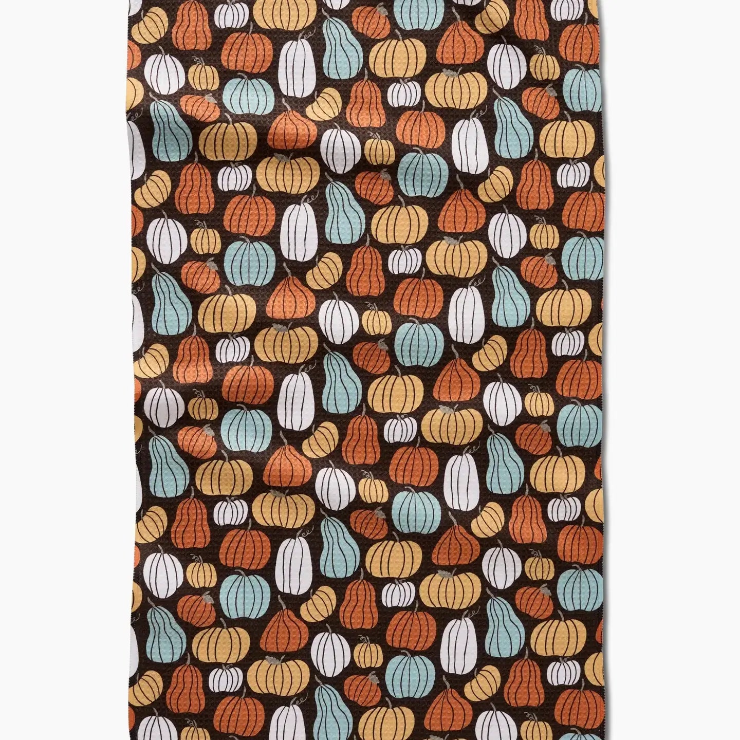 tea towel - microfiber autumn - pumpkin patch parade by geometry house