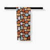 tea towel - microfiber autumn - pumpkin patch parade by geometry house