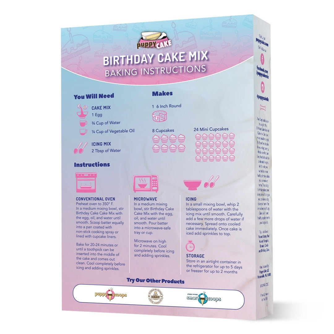 dog treat - cake mix by puppy cake