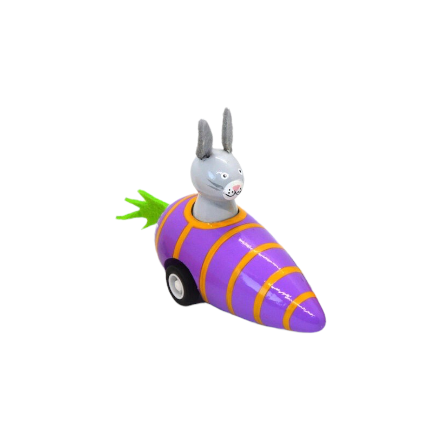 toy - pull-back racer - bunny carrot by jack rabbit creations