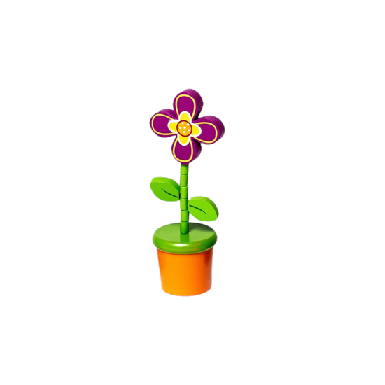toy - push puppet - flower pot by jack rabbit creations