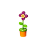 toy - push puppet - flower pot by jack rabbit creations
